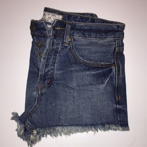Free People denim cutoff shorts